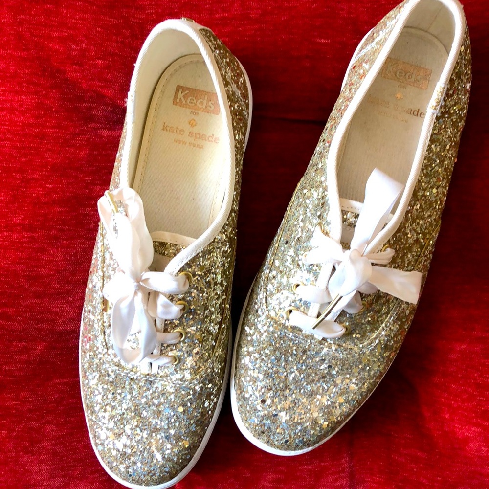Gold Keds Sneakers by Kate Spade